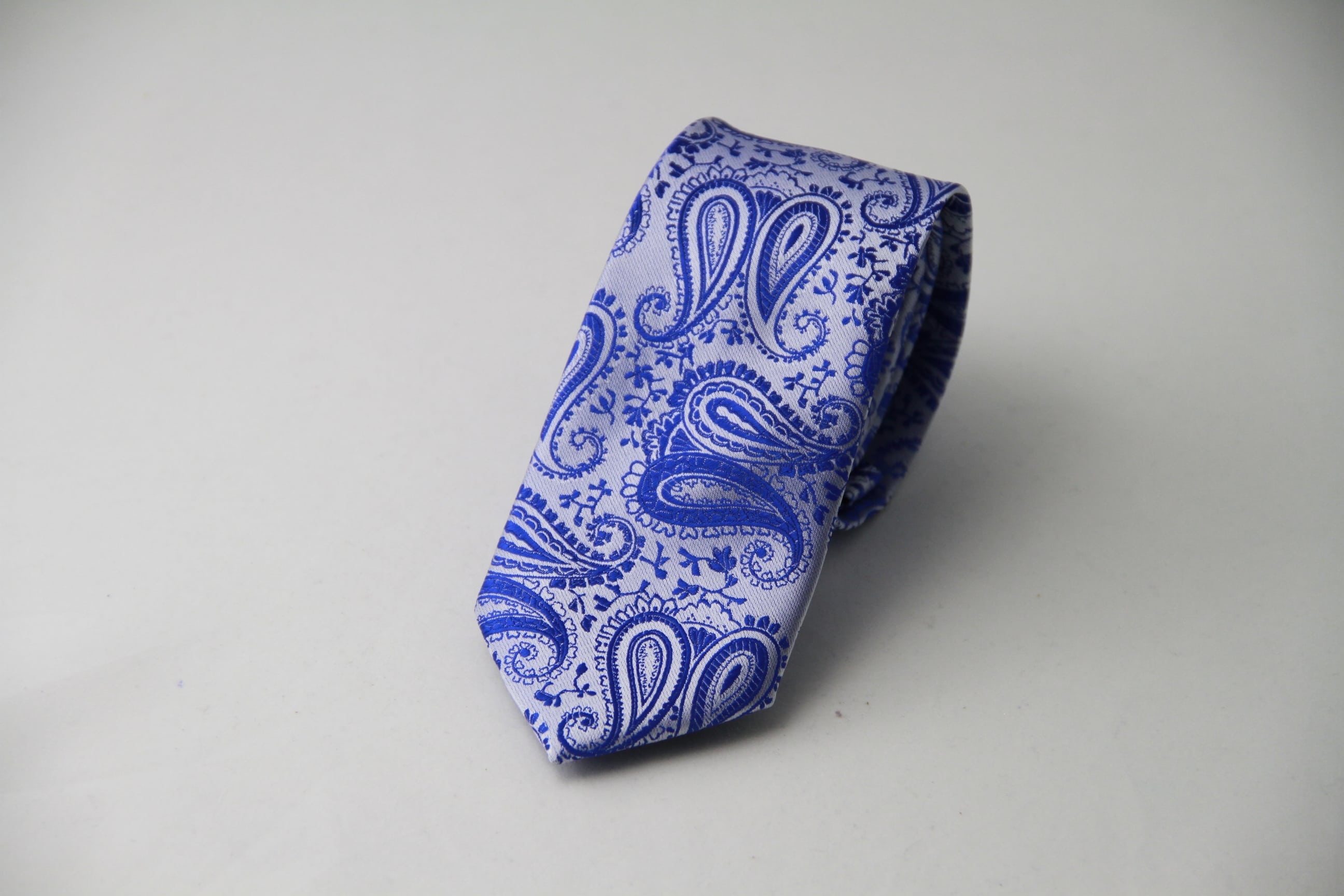 Paisley Royal Blue Slim Tie set | Jaiss Fashion Limited